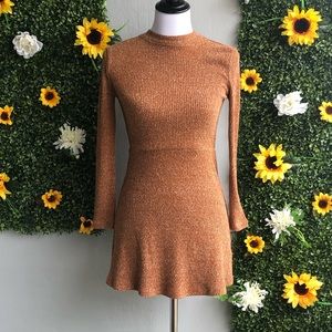 FOREVER 21 Burnt Orange Sweater Dress